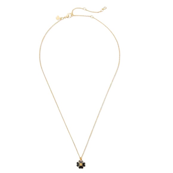 KATE SPADE • Spade and Studs Enamel Pendant Necklace - Picture 3 of 4